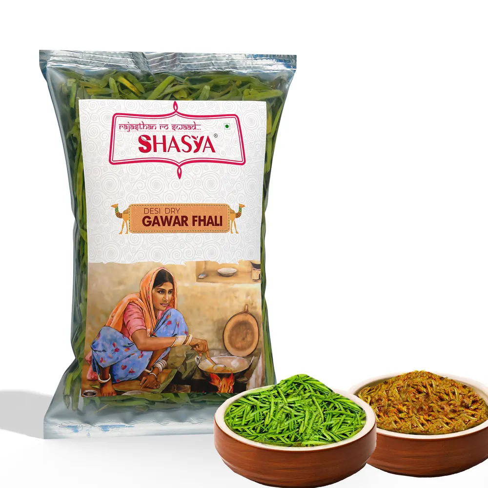 Shasya Desi Dry Gawar Phali 200 g pack front