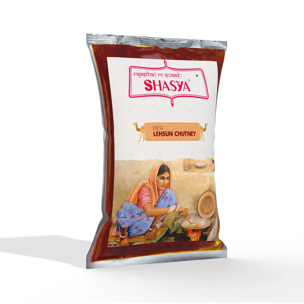 Shasya Desi Lehsun Chutney 200 g pack front