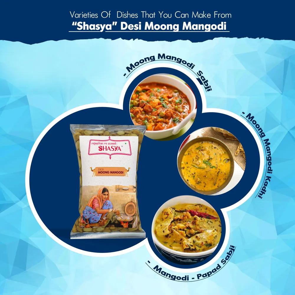 Dishes made with Shasya Desi Moong Mangodi